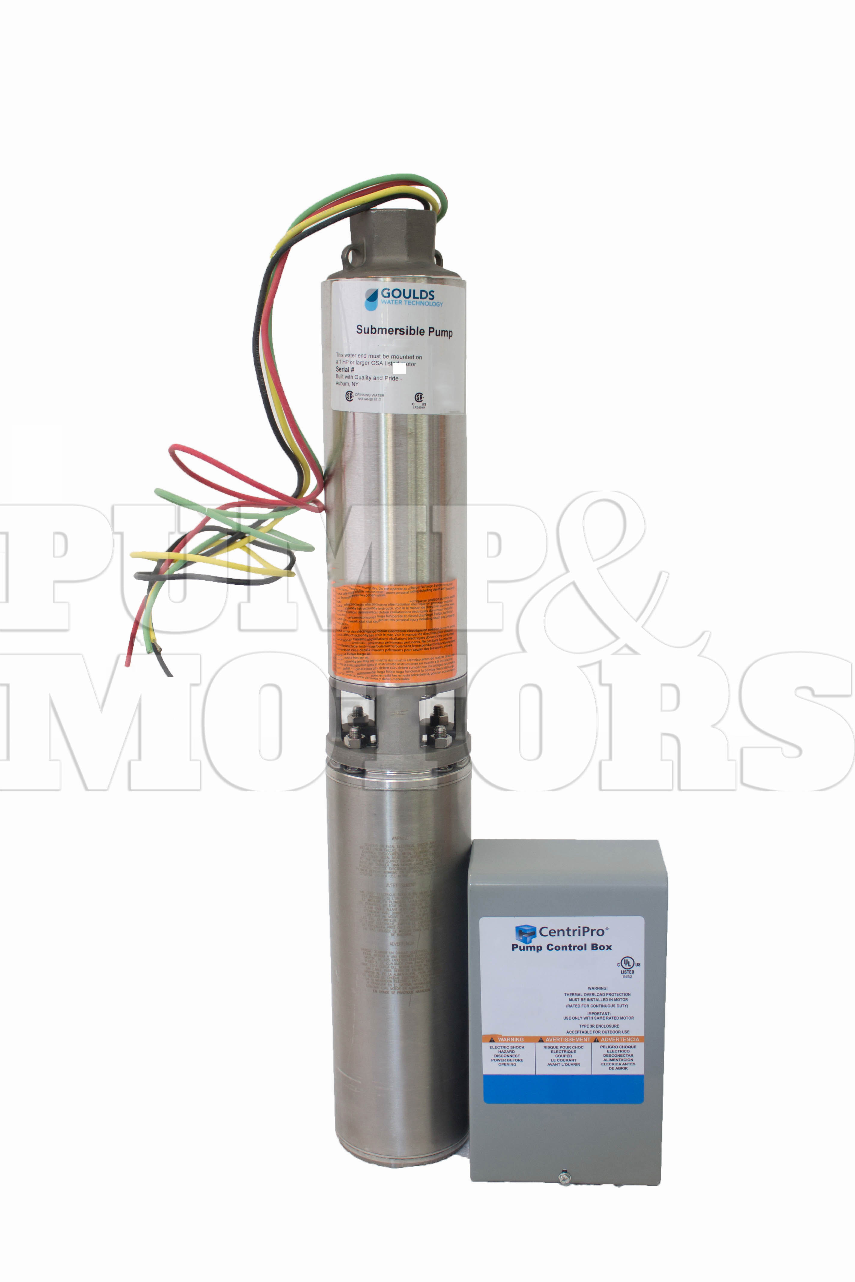 Goulds 18GS50412RCL 5HP 230V Submersible Water Well Pump 18GPM